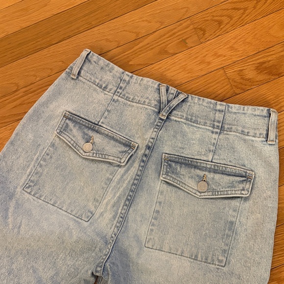 Veronica Beard Arya Cargo Straight Leg Jeans - Picture 12 of 13